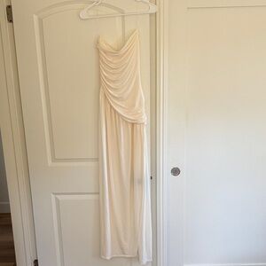 Meshki Strapless Slinky Dress with Slit